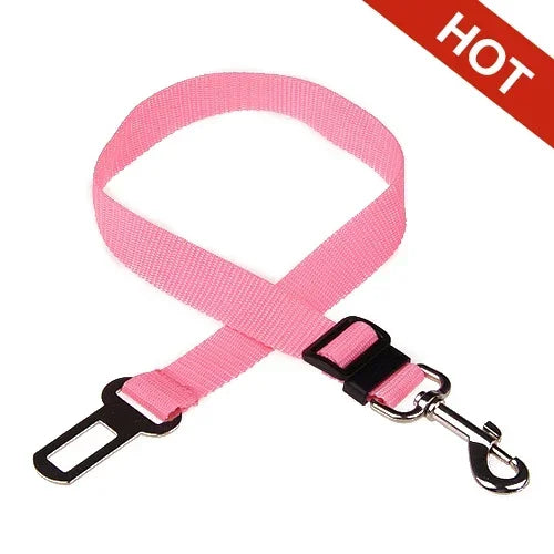 🐶 Ceinture de sécurité réglable pour chien et chat – Voiture (harnais sécurisé)